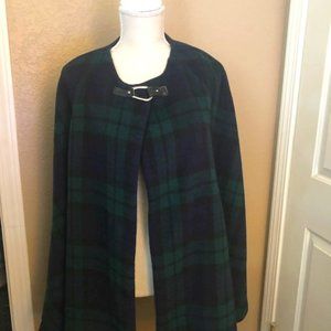 Lauren by Ralph Lauren Tartan Plaid Cape